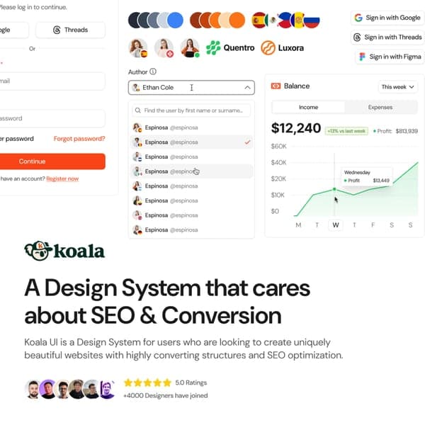Koala UI · Figma Design System