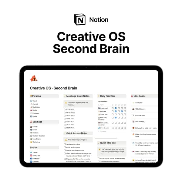 Creative OS · Second Brain
