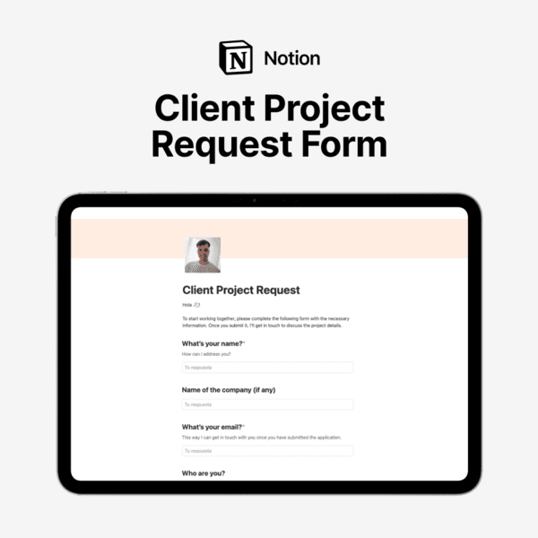 Client Project Request · Notion Form Template